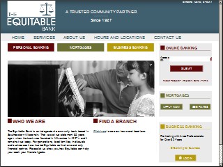 Web site www.equitablebank.net, The Equitable Bank
