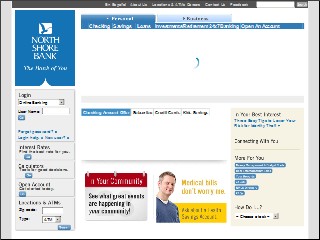 Web site www.northshorebank.com, North Shore Bank