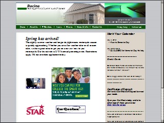 Web site www.rmecu.org, Racine Municipal Credit Union